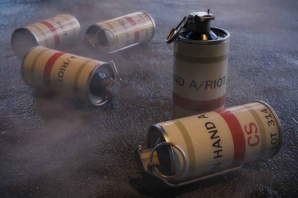 Tear Gas Grenades - 3D Illustration